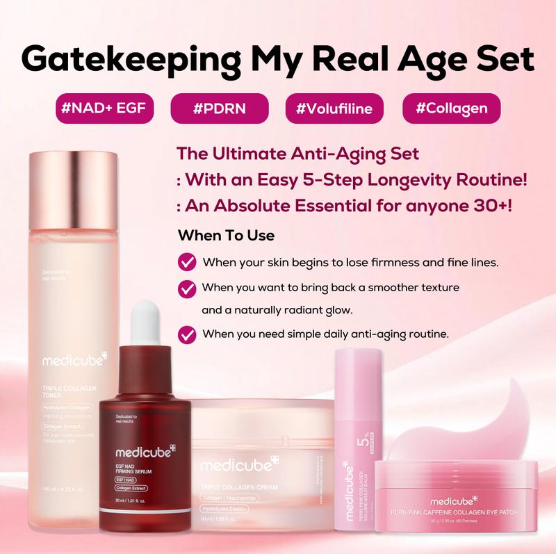 Gatekeeping My Real Age Set | 5-step Longevity, Anti- Aging Routine