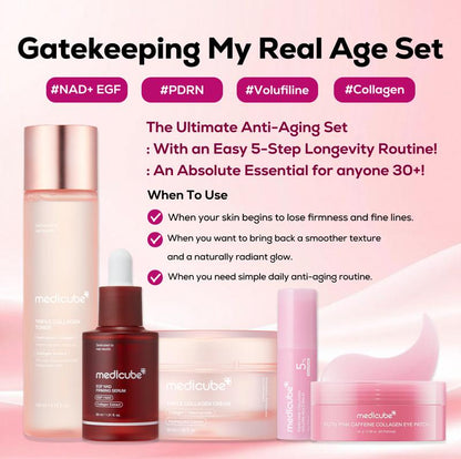 Gatekeeping My Real Age Set | 5-step Longevity, Anti- Aging Routine